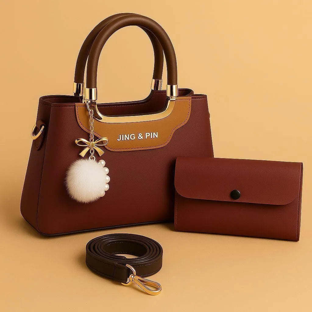 A1 Leather Shoulder Bag with Detachable Strap & Card Holder M001