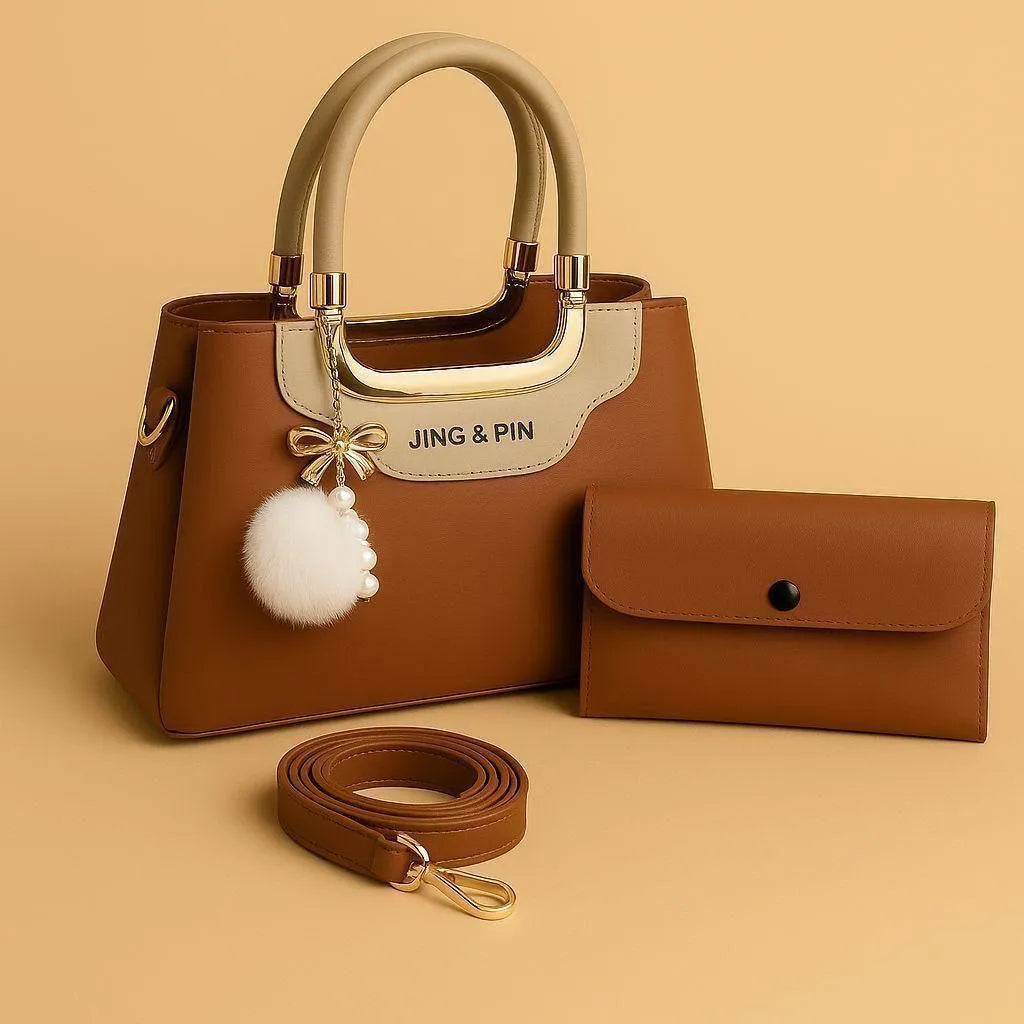 A1 Leather Shoulder Bag with Detachable Strap & Card Holder M009