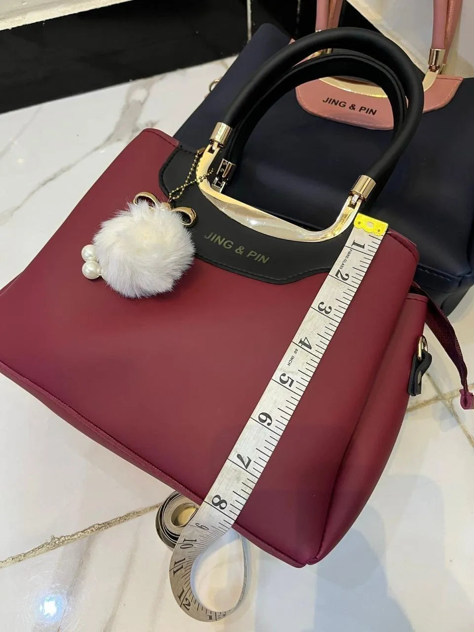 A1 Leather Shoulder Bag with Detachable Strap & Card Holder M009