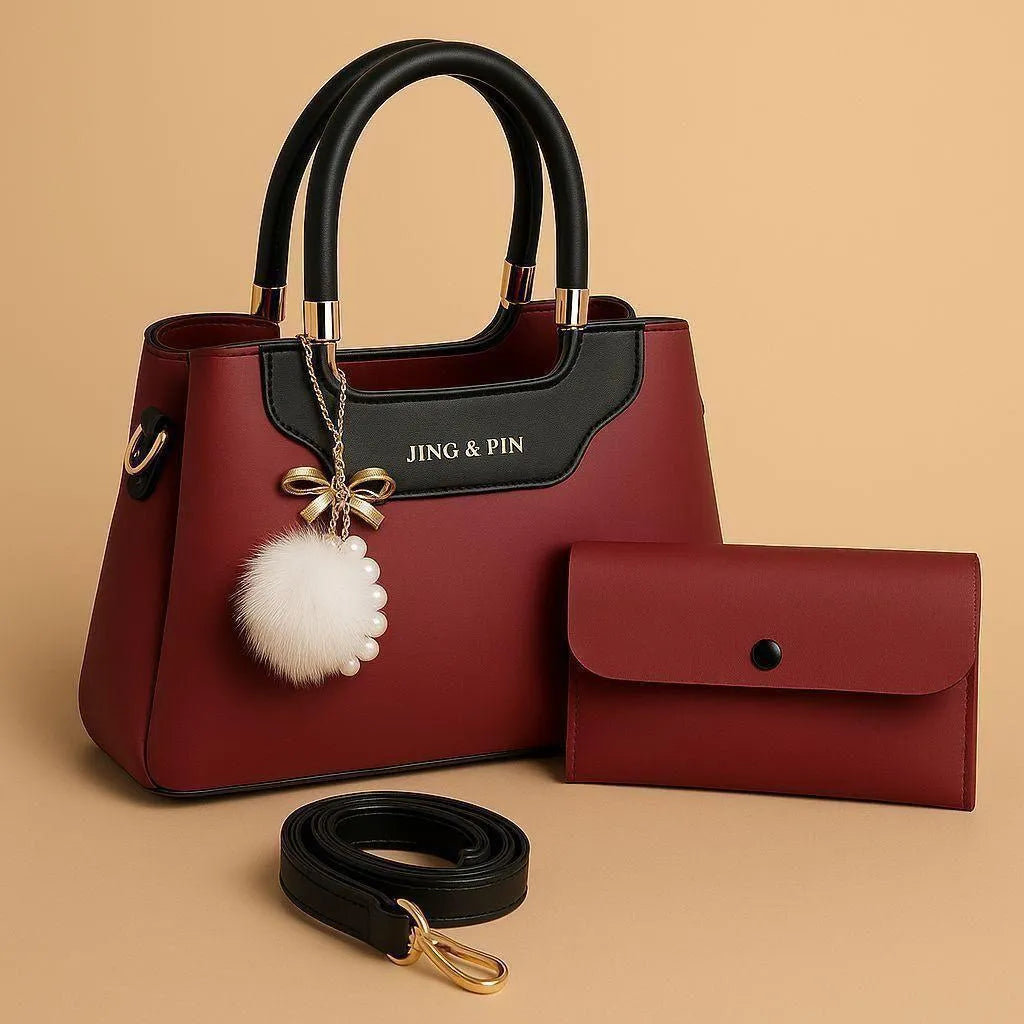 A1 Leather Shoulder Bag with Detachable Strap & Card Holder M004