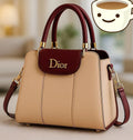 Women's Leather Shoulder Bag Black Blue Maroon Pink Beige 9x11" A048