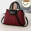 Women's Leather Shoulder Bag Black Blue Maroon Pink Beige 9x11" A044