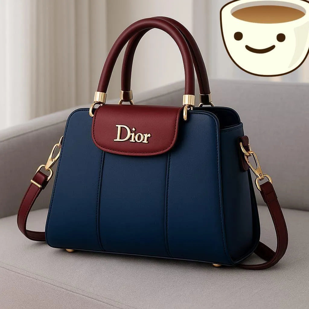 Women's Leather Shoulder Bag Black Blue Maroon Pink Beige 9x11" A046