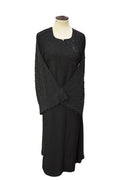 Nidha Black Abaya with Heavy Embroidery for Women