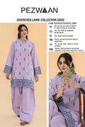 Unstitched Lawn Suit Pezwan 2026 Purple 040